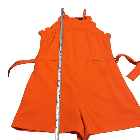 VICTORIA BECKHAM x TARGET Orange Scalloped Romper Size XS - Picture 15 of 15